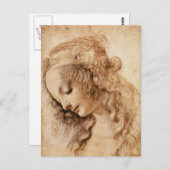 Frauenkopf Postkarte (Vorne/Hinten)