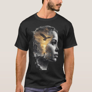 Frauenkopf T-Shirt