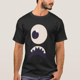 Frauenkosten: Niedlicher Monster-Spaß-Face-Hallowe T-Shirt