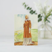 Frauenkostüm der Zeit William I Postkarte (Stehend Vorderseite)