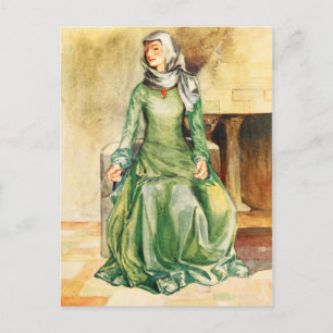 Frauenkostüm zur Zeit Wilhelms II. Postkarte