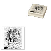 FRAUENKRIEGERIN, PEGASUS FANTASY HERO FLIEGT GUMMISTEMPEL (Stempel)