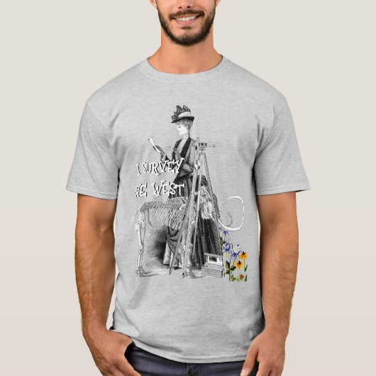 FRAUENLANDÜBERWACHUNG WESTERN VINTAG T-Shirt (Vorderseite)