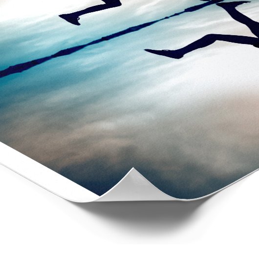 Frauenläuferin Poster (Ecke)