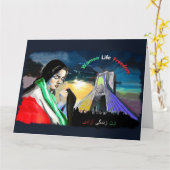 Frauenleben Freiheit Faltenkarte Karte (Gelbe Blume)