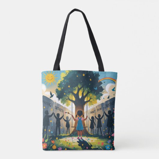 Frauenleggings bedeckte Kindertraeume Tasche (Rückseite)