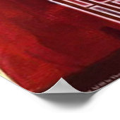 Frauenleidenschaft für Schokolade, Vintag lustig Poster (Ecke)