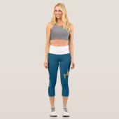FrauenLifeFreedom Gold Capri Leggings (Vorderseite)