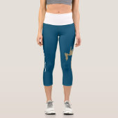 FrauenLifeFreedom Gold Capri Leggings (Vorderseite)