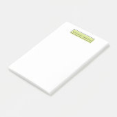 Frauenlogo | Grün | PERSONALISIERT BERUFLICH Post-it Klebezettel (angewinkelt)