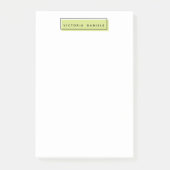 Frauenlogo | Grün | PERSONALISIERT BERUFLICH Post-it Klebezettel (Vorderseite)