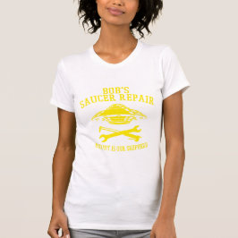 Frauenlogo in schlankem T - Shirt, gelb in BSR T-Shirt