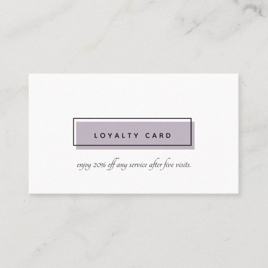 Frauenlogo | Lavendel | Nail Art Day Wellness-Cent Treuekarte (Vorderseite)