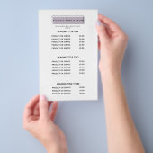 Frauenlogo | Lavendel | Wellness-Center - Preise u Flyer (Handgriff)