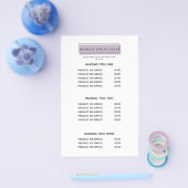 Frauenlogo | Lavendel | Wellness-Center - Preise u Flyer (Einzeln)