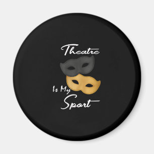 Frauenlustige Schauspielerin Theater Masken Gesche Magnet