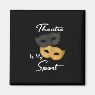 Frauenlustige Schauspielerin Theater Masken Gesche Magnet