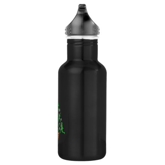 Frauenmädchen Softball Weihnachtsbaum Edelstahlflasche (Rechts)