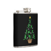 Frauenmädchen Softball Weihnachtsbaum Flachmann (Rechts)