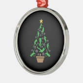 Frauenmädchen Weihnachtsbaum Ornament Aus Metall (Links)