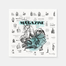 Frauenmagazin Napkins Serviette