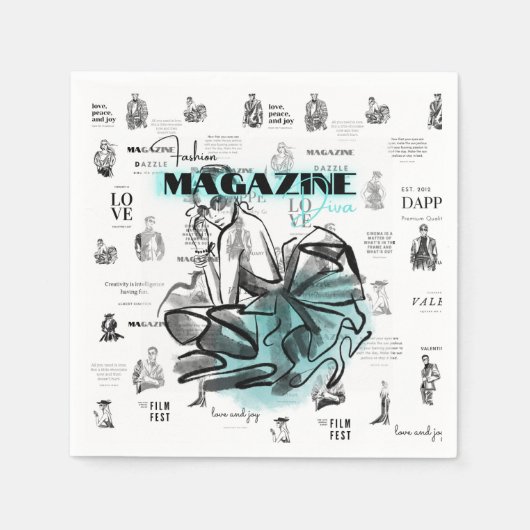 Frauenmagazin Napkins Serviette (Vorderseite)