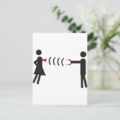 Frauenmagnet Postkarte (Stehend Vorderseite)