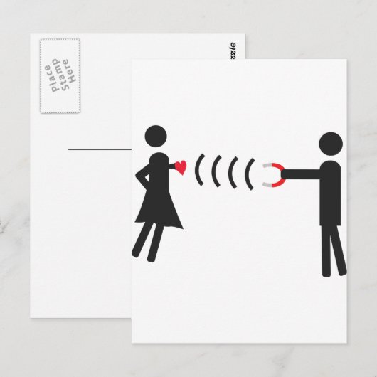 Frauenmagnet Postkarte (Vorne/Hinten)