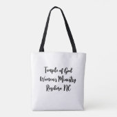 Frauenministerium des Tempels Gottes Tasche (Rückseite)