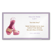 Frauenmode für Lila rosa Schuhe Magnetische Visitenkarte (Vorderseite)