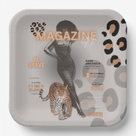 Frauenmode Pappteller