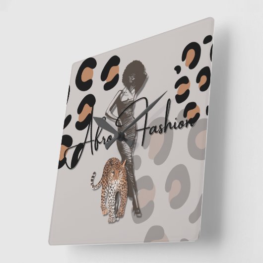 Frauenmode Quadratische Wanduhr (Winkel)