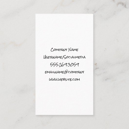 Frauenmodell bei Sportwagen-Visitenkarte Visitenkarte (Rückseite)