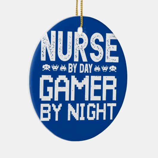 Frauennacht bei Day Gamer by Night Keramik Ornament (Rechts)