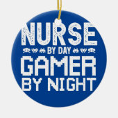 Frauennacht bei Day Gamer by Night Keramik Ornament (Vorne)