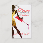 FrauenNagellack-Künstlermaniküre-Visitenkarte Visitenkarte (Vorderseite)