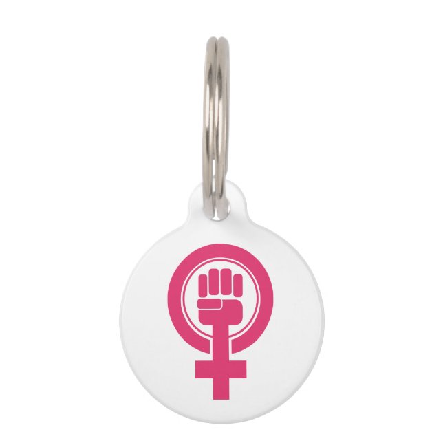 Frauennester-Resist-Symbol Haustiermarke (Vorderseite)