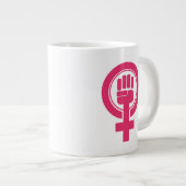Frauennester-Resist-Symbol Jumbo-Tasse (Vorderseite Rechts)