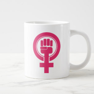 Frauennester-Resist-Symbol Jumbo-Tasse