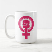 Frauennester-Resist-Symbol Kaffeetasse (Links)