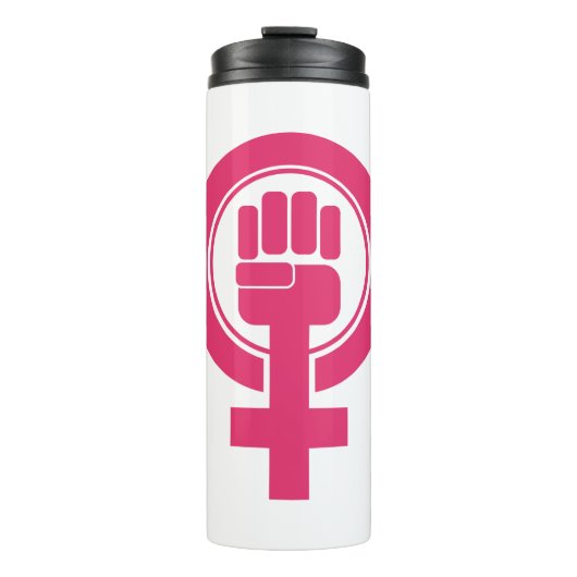 Frauennester-Resist-Symbol Thermosbecher (Vorderseite)