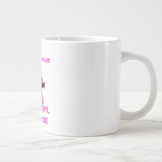 Frauenoberseite Jumbo-Tasse (Rechts)