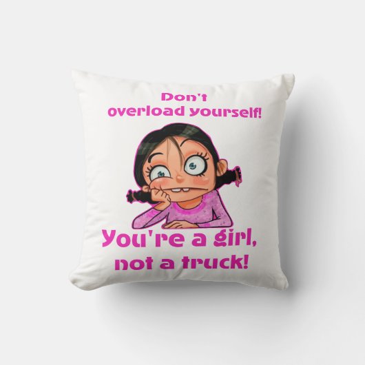 Frauenoberseite Kissen (Vorderseite)