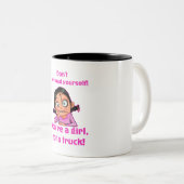 Frauenoberseite Zweifarbige Tasse (VorderseiteRechts)