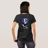 Frauenpassform Eastern Bands Black Tee Eagle mit F (Schwarz voll)