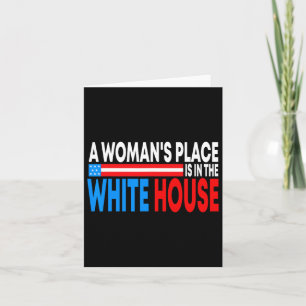 Frauenplatz im Weißen Haus Funny Feminist Karte