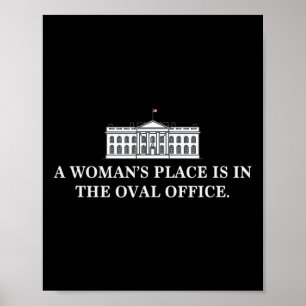 Frauenplatz ist im Oval Office Kamala Harris 2 Poster