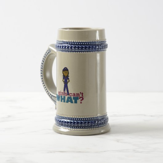Frauenpolizei Bierglas (Vorderseite Links)