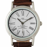 Frauenpolizei Constable-Gedenkfeier Armbanduhr<br><div class="desc">Eine Armbanduhr,  die als Geschenk für die Anerkennung des loyalen Dienstes eines weiblichen Polizeikonstalls in der Polizei entworfen wurde. Fügen Sie den Namen des Empfängers sowie die Abteilung oder Organisation hinzu. Weißer Hintergrund mit römischen Ziffern.</div>