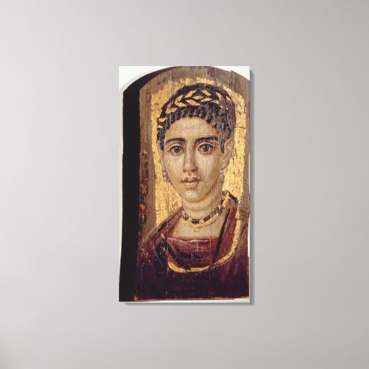 Frauenportrait, aus Fayum, Romano-Egyp Leinwanddruck (Vorderseite)